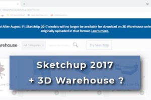 Ograniczenia 3D Warehouse w Sketchup 2017