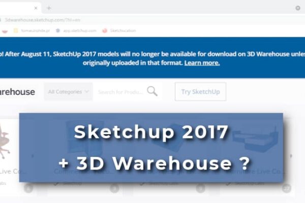 Ograniczenia 3D Warehouse w Sketchup 2017