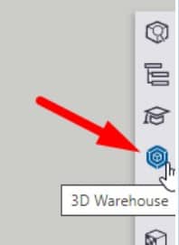 Ikona 3D Warehouse w Sketchup for Web